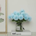 thumbnail image 4 of Künstliche Hortensie Blumen, 11 Zoll Seide Pompon Chrysantheme Kugel Blumen für Hausgarten Party Büro Dekoration, Braut Hochzeitssträuße, Blumenschmuck, Mittelstücke(12 Stück, Weiß) Zhivalor MZQ-1321-2, 4 of 7