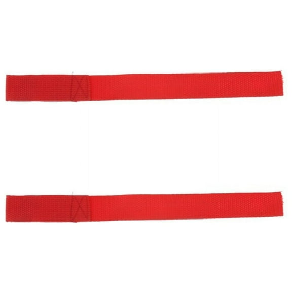 Set of 2 Polyester Red Winch Strap Universal ATV Parts 8cm / 3.15 In.