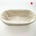 thumbnail image 1 of AMERTEER Fermentation Rattan Woven Basket Bread Proofing Baskets Multipurpose Storage Baskets with Liner, 1 of 2