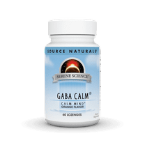 Source Naturals Serene Science GABA Calm - Dairy-Free, Calming Mood, No Preservatives, 60 Lozenges