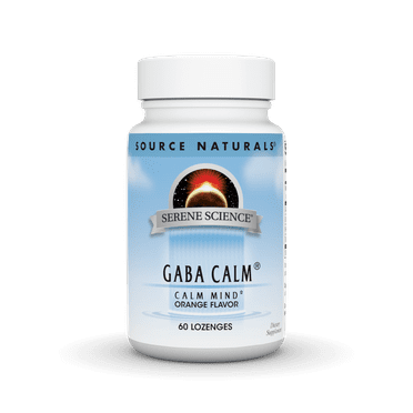Source Naturals Serene Science GABA Calm - Dairy-Free, Calming Mood, No Preservatives, 60 Lozenges