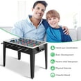 thumbnail image 5 of GYMAX 48” Foosball Table, Arcades Soccer Game Table for Multiplayer with 2 Balls, Score Keepers Wooden Competition Sized Foosball Table for Adults and Kids, 5 of 9