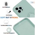 thumbnail image 3 of Étui pour iPhone 14/Plus/Pro/Pro Max (2022 Sorti), Étui en Silicone avec Anneau Support Rotatif à 360°, 3 of 5