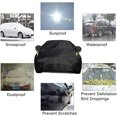 thumbnail image 3 of Waterproof Car Cover All Weather Snowproof UV Protection Windproof Outdoor Full car Cover, Universal Fit for Sedan (Fit Sedan Length 194-206 inch), 3 of 5