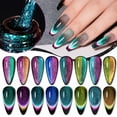 thumbnail image 5 of HHBEAUTY Cat Eye Gel Nail Polish, Magnetic Cat Eye Gel Polish Set, Classic Colors Chameleon Magic Galaxy Effect Soak off Nail Art - Sparkle Stunning Gel Polish Gift for Women, 5 of 8
