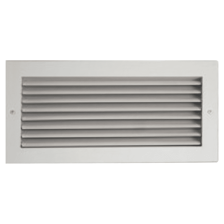 10X6 White Vent Cover (Stamped Steel One Piece Frame) Shoemaker 935 Series