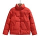 thumbnail image 1 of Parkas de manga larga para mujer, chaqueta de algodón grueso con cuello alto y botones, a la moda, cálida y elegante., 1 of 9