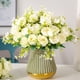 thumbnail image 5 of Ramo de boda de peonía artificial con hortensias, flores falsas de seda para la boda nupcial, centros de mesa, decoración para el hogar y fiestas, 5 of 6