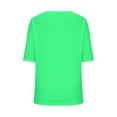 thumbnail image 6 of AherBiu Womens Short Sleeve Tops T Shirts V Neck Summer Casual Basic Comfy Tees Solid Color Dailywear, 6 of 6