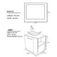 thumbnail image 5 of Gabinete Para Baño Derecho Con Espejo Decorativo VERNIER, 5 of 5