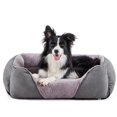thumbnail image 1 of Cama para Perro MIXJOY Ortopédica de Terciopelo Suave 76x61 cm Gris, 1 of 7