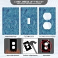 thumbnail image 5 of Switch Panel Switch Decoration 2.76x4.53x0.28 Inches Duplex Outlets Switch Plate Wall Plates Living Room Kitchen Bedroom Study Switches Blue Corrugated Stone, 5 of 8