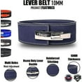 thumbnail image 2 of Beast Power Gear Weight Lifting Belt with Free Strap - 4 Inches Wide 10MM 13MM Lever Belt Weightlifting with Lever Buckle, 2 of 8