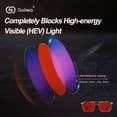 thumbnail image 4 of Gafas para dormir rojas Goiteia que bloquean la luz azul, 4 of 7