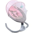 thumbnail image 3 of Miumaeov Baby Swings, Remote Control Baby Rocker, Canopy with Netting, Music Hanging Toys, Cradling Portable Swing for Infants, Cradle Rocker Seat Bouncy Rocking for 0-12 Months Newborn Babies (Pink), 3 of 7