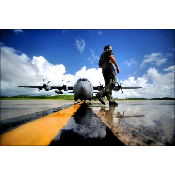 24"x36" Gallery Poster, WC-130J Hercules aircraft (C-130 Variant)