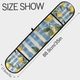 thumbnail image 3 of Yayeee Double Oven Mitt Kitchen Heat Resistant Baking 35" x7" Quilted Glove, Retro Lemon Leaves, 3 of 6