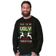 thumbnail image 4 of Xmas This My Ugly Christmas Sweater Long Sleeve TShirt Men Women Brisco Brands S, 4 of 6