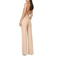 thumbnail image 3 of Idoravan Sequin Jumpsuit Sleeveless High Waist formal Evening Party Playsuit Pants Women'S Solid Color High-Waisted Sleeveless Off-The-Shoulder Sequin Slim Long Sequin Romper, 3 of 4