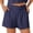 Blue, variant on Women's Shorts, Women's High Waisted Athletic Sports Shorts with Pockets for Gym Running Workout Blue M