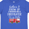 thumbnail image 4 of Inktastic Future Firefighter Like Daddy Boys Toddler T-Shirt, 4 of 5