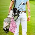 thumbnail image 5 of Golf Towels for Golf Bags For Men Women - Breast Cancer Awareness-Q 24x16in Absorbent Quick Drying Golf Towel for Cleaning Golf Ball Club Golf Bag Accessories with Carabiner, 5 of 8