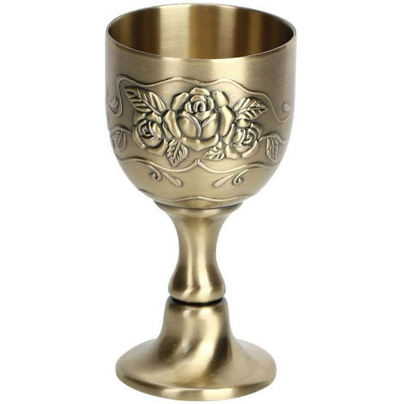 European Goblet Metal Embossed Wine Cup Art Craft Home Decoration Ornaments