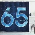 thumbnail image 1 of Ambesonne Modern Shower Curtain, Numbers, 69"Wx70"L, Dark Blue Pale Blue, 1 of 3