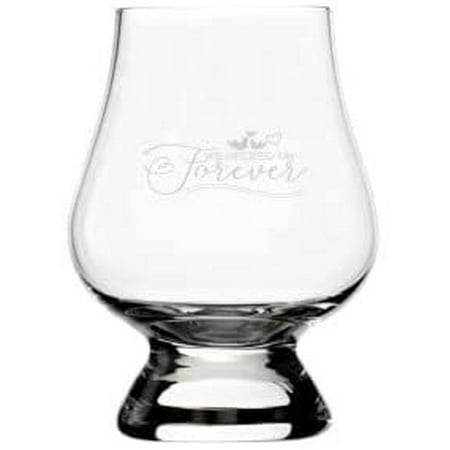 

We Decided On Forever Wedding Quotes Etched 2.5oz Glencairn Wee Whisky Glass