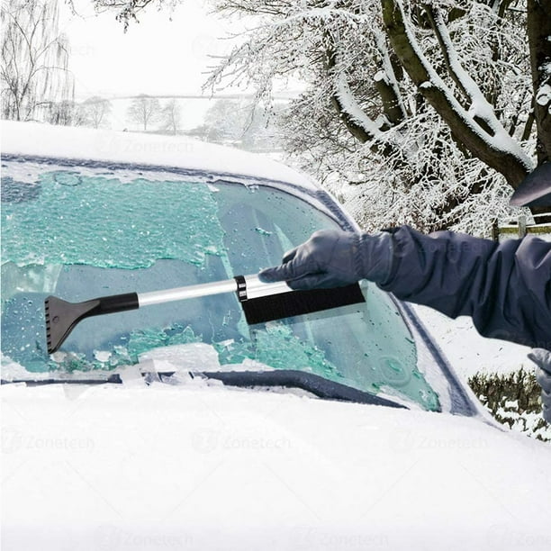 Amdohai Grattoir à glace extensible Brosse à neige avec tête de pelle en  ABS Déneigement anti-rayures pour voitures, camions, vitres, pare-brise,  verre, grattoir, outil de déglaçage 