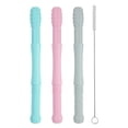 thumbnail image 2 of Hollow , Soothing Chew Straws Toy Molar Teether 4Pcs, 2 of 8