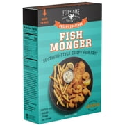 Fire & Smoke Society Southern Style Crispy Fish Fry Mix, Fish Monger Coating, 12.1 Ounce Box
