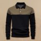 thumbnail image 1 of pstuiky camisas de manga larga para hombre, Blusa/camiseta informal de manga larga con cuello vuelto de color liso para hombre camisetas de hombre l, 1 of 9