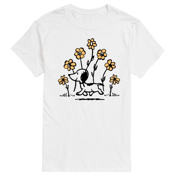 Peanuts - 1950s Snoopy 50 Flowers - Men's Short Sleeve Graphic T-Shirt