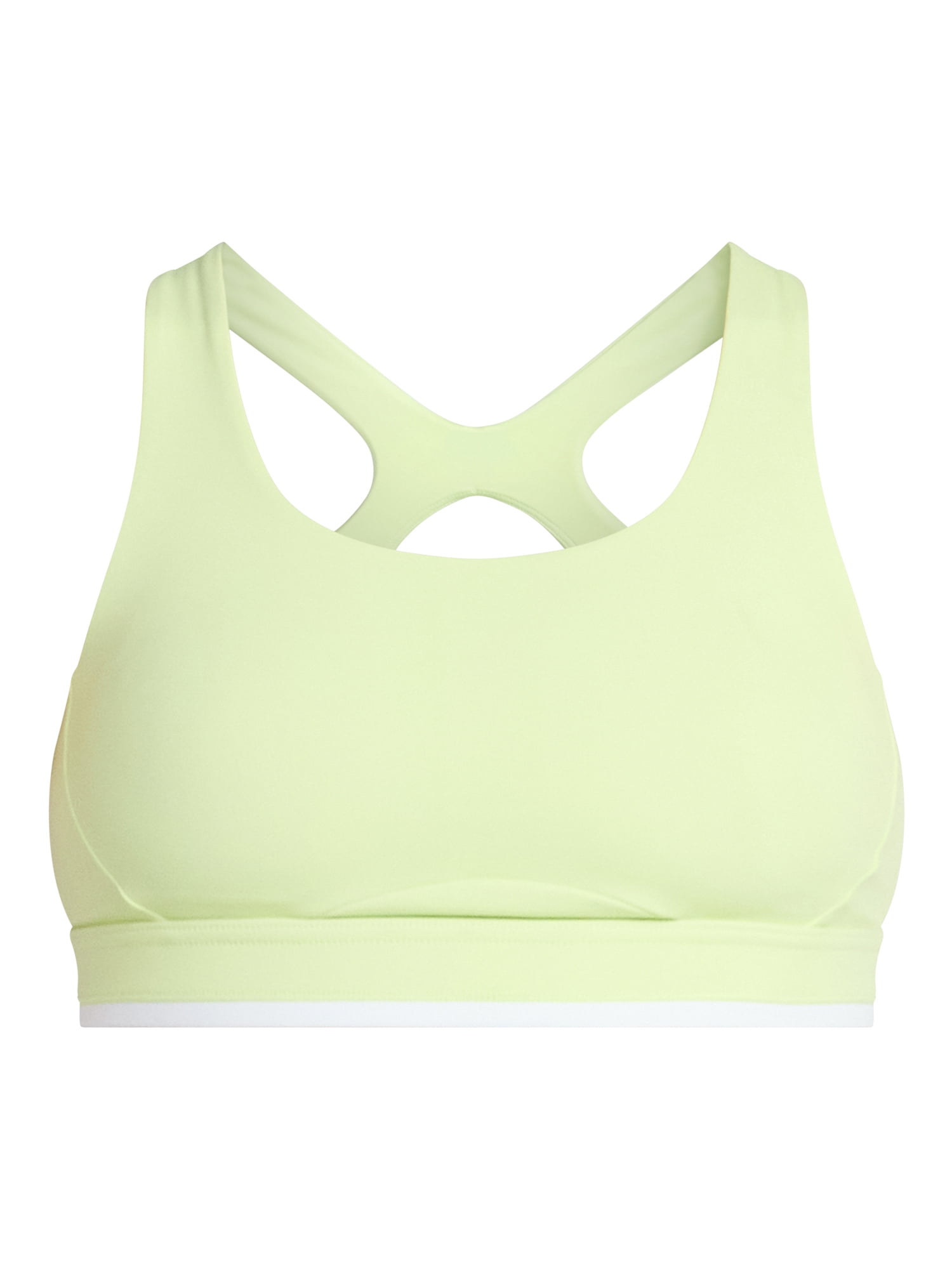 Avia Women's Medium Support Open Back and Contrast Tipping Sports Bra, XS-XXXL