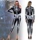 thumbnail image 2 of Traje de Halloween de esqueleto rosa para mujer, disfraz de Cosplay de color rosa, mono de una pieza para fiesta de carnaval Purim, 2 of 5