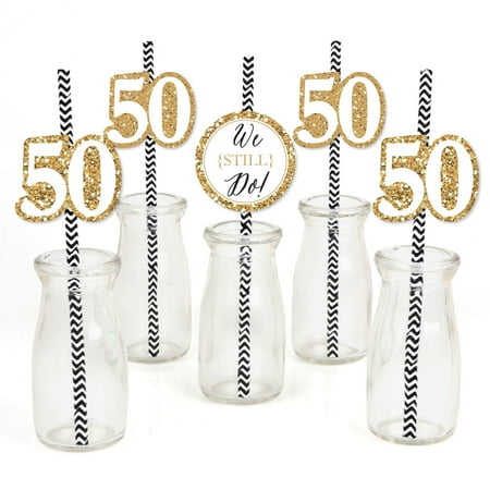 We Still Do 50th Anniversary Paper Straw Decor Anniversary