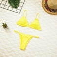 thumbnail image 6 of YTDSCS Womens Beach Swimsuits Sets Solid Colour Tops Bottom Two Piece Bikini Bathing Suit Set, 6 of 9