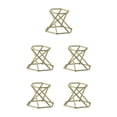 thumbnail image 3 of Maytalsory Stylish Glass Lens Ball Stand Display for Striking Mineral Specimen Gemstone Geode Hexagon Gold 5Set, 3 of 6