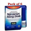 Nasacort Allergy 24Hr Non-Drip Nasal Spray 120 Sprays, 0.57 oz, 6 Pack