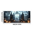 thumbnail image 2 of Banderas Decorativas De Halloween Para Garaje, Exterior E Interior, Artículos Para Fiestas, Letrero Decorativo Con Temática De Calabazas Y Murciélagos Terroríficos, 2 of 6