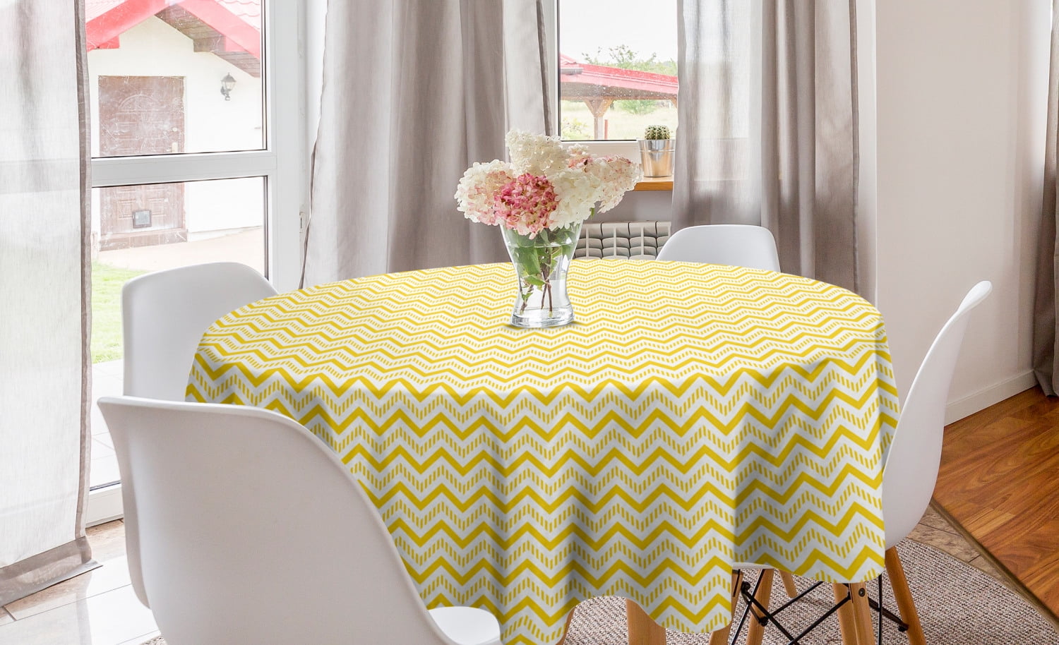 PVC TABLE CLOTH MOSAIC CHECK ORANGE YELLOW GREEN CREAM MED WIPE ABLE PROTECTOR 