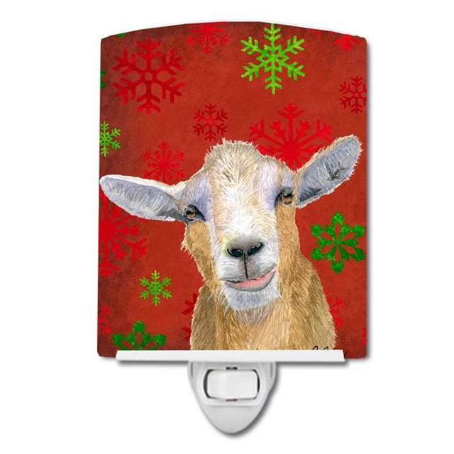 Carolines Treasures RDR3024CNL Goat Candy Cane Holiday Christmas Ceramic Night Light