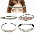 thumbnail image 2 of GROFRY Beautiful Elastic Headband Exquisite Craftsmanship Headpiece Bohemian Rhinestone Beaded Women Headband Hair Accessories, 2 of 8