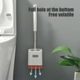 thumbnail image 6 of Vggrvlo Toilet Brush and Holder Set Compact Toilet Brush & Holder for Deep Cleaning Under Rim Premium Quality Easy Handy CompactToilet BowlCleaner Brush for Bathroom, 6 of 6