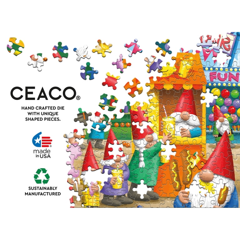 Ceaco Gnome County Fair 300 Piece Interlocking Jigsaw Puzzle