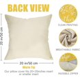 thumbnail image 2 of Hello Sunshine Decorative Throw Pillow Cover 20 x 20 Set of 4, Spring Summer Yellow Daisy Floral Flower Porch Patio Outdoor Pillowcase, Just Bloom Gather Sofa Couch Cushion Case Home Decor, 2 of 6