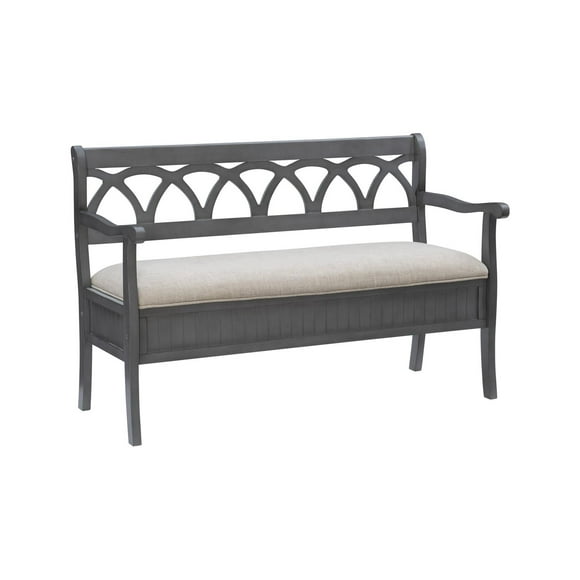 Harland Storage Bench, Grey