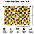 thumbnail image 2 of Blackout Kids Curtains,Checke Sunflower Childrens Insulated Curtains Set Of 2,Bedroom Essentials,Toddler Room Decor 42x63in(106x160cm), 2 of 4