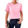 thumbnail image 4 of Pack 3 Playeras Deportivas Mujer Cuello Redondo,Black White Pink,M, 4 of 7